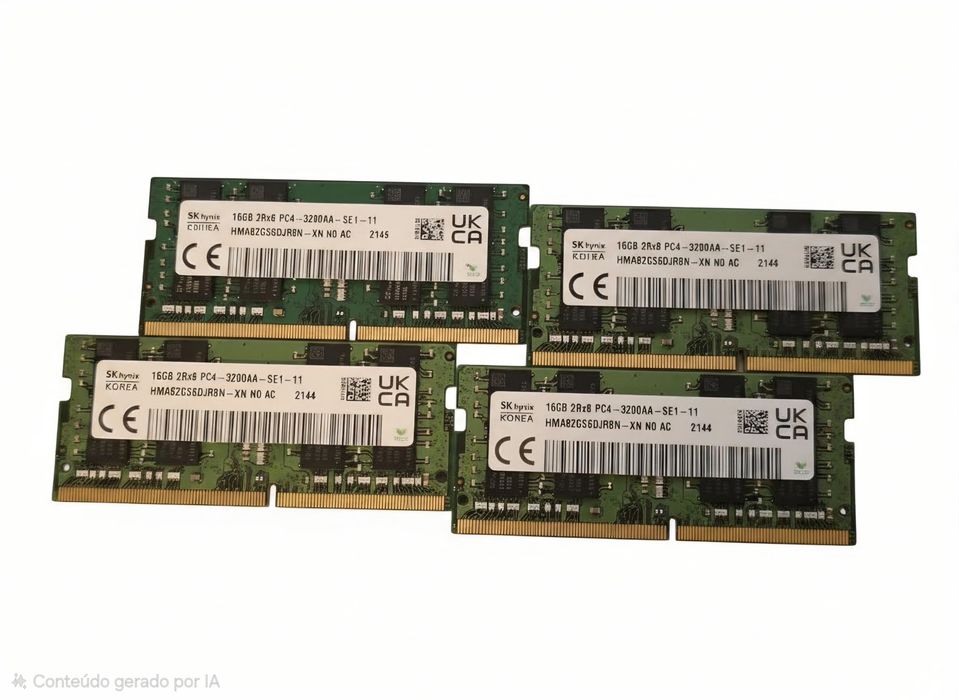Memória SK hynix 16GB DDR4 3200AA SODIMM HMA82GS6DJR8N‑XN