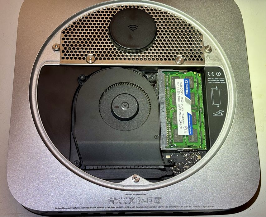 OPIS - LAB z ESX Apple Macmini Intel i5 Late-2012 Macmini6,1 A1347