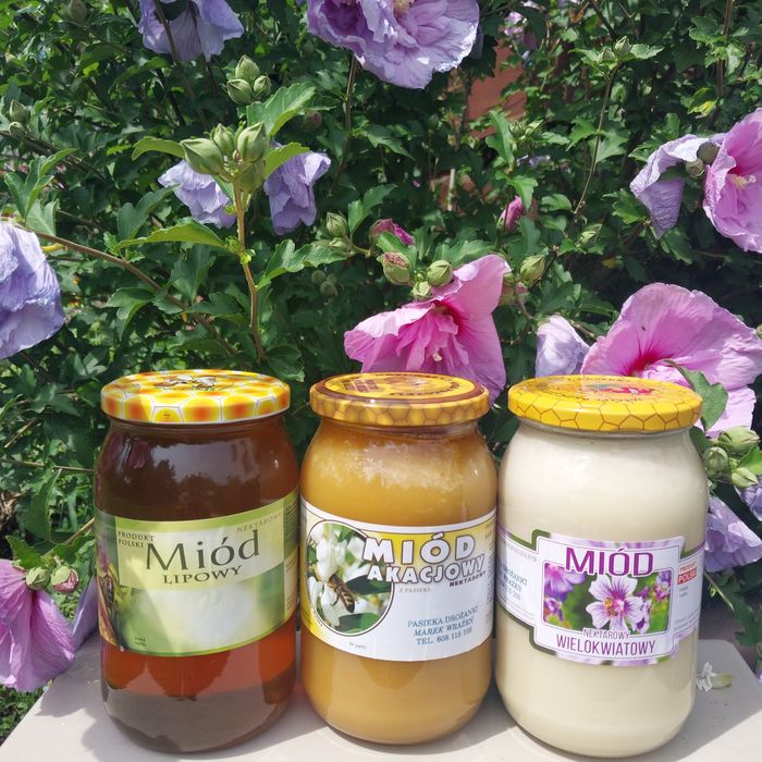 Miód prawdziwy NATURALNY z opakowaniem