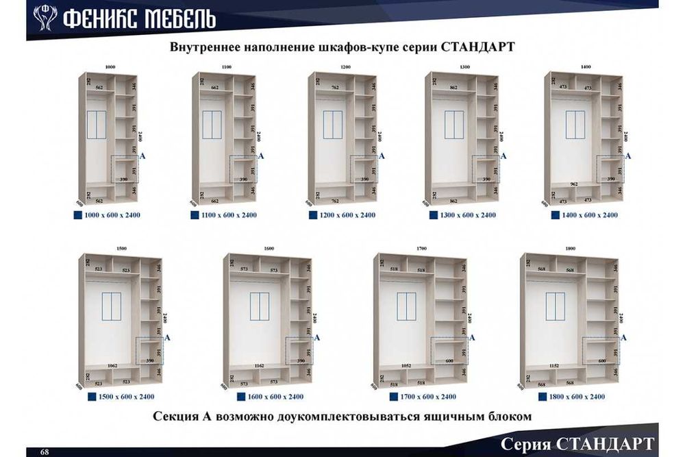 Шафи купе в Наявності. Складська програма. Низька ціна