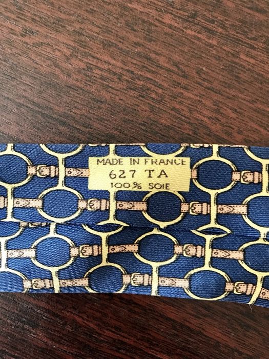 Брендова краватка галстук Hermes 100% натур шовк шелк вінтаж