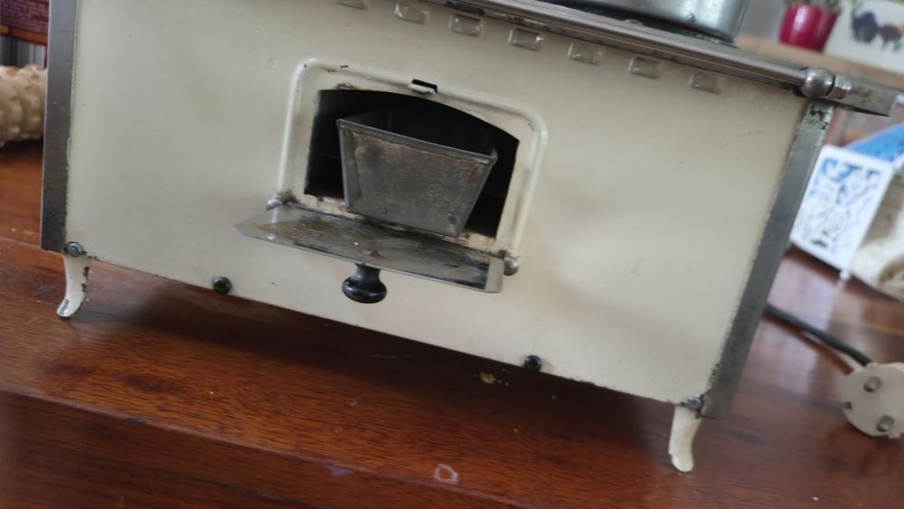 Stare zabawka dla dzieci kuchenka elektryczna vintage PRL