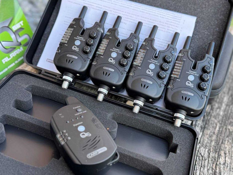 Набір електронних сигналізаторів клювання Carp Pro Q5 4+1