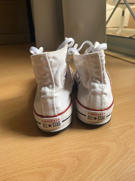 All Star brancos plataforma