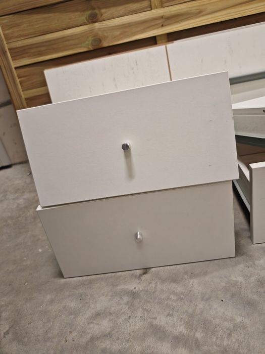 Rezerwacja - IKEA KALLAX 2x wkład z 2 szufladami biały mat – 4 szuflady