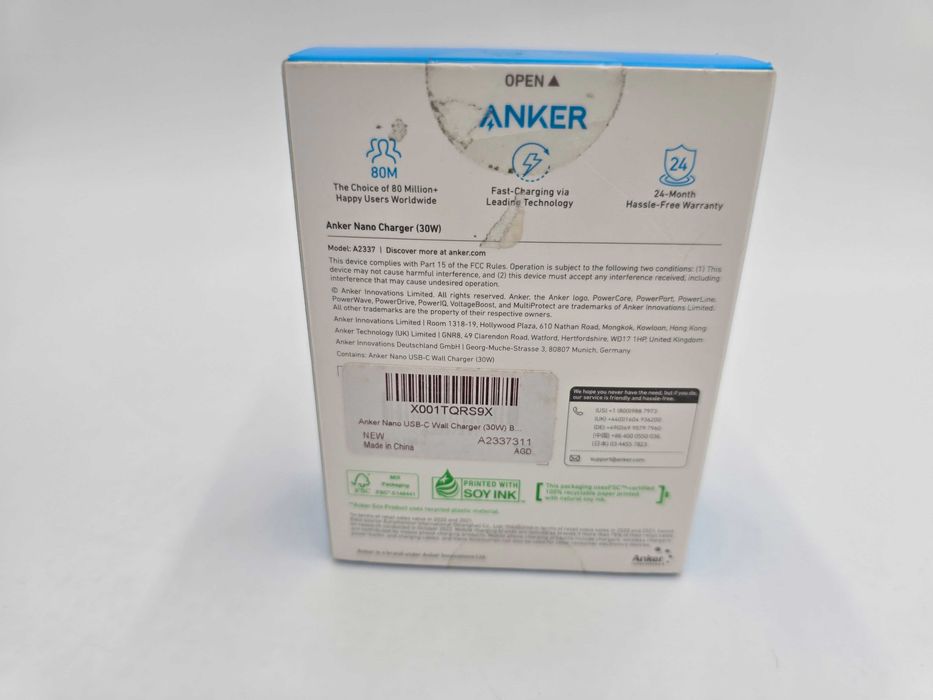 Ładowarka Sieciowa Uniwersalna ANKER A2337 30W USB-C