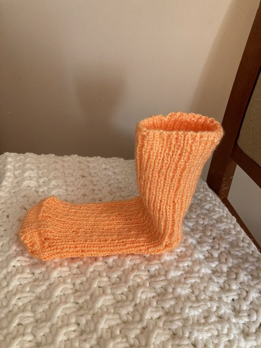 Skarpety orange handmade