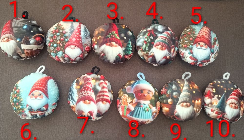 Handmade bombki na choinkę