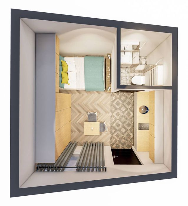 1-кімнатна квартира за адресою (площа 17 м²) - Atlanta.ua - фото 11