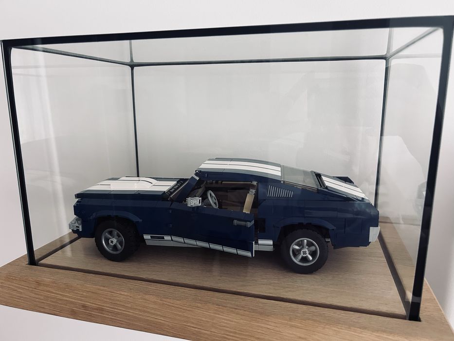 Gablota witryna szklana Modele Lego podstawa drewno