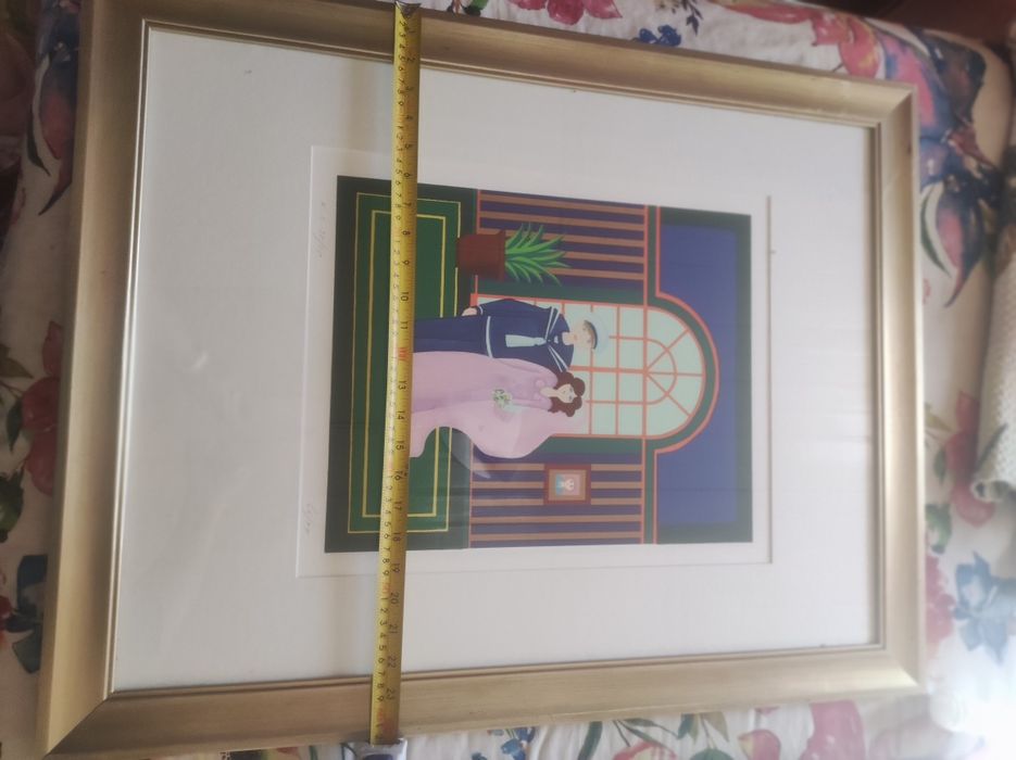 Quadro de Serigrafia - Noivos