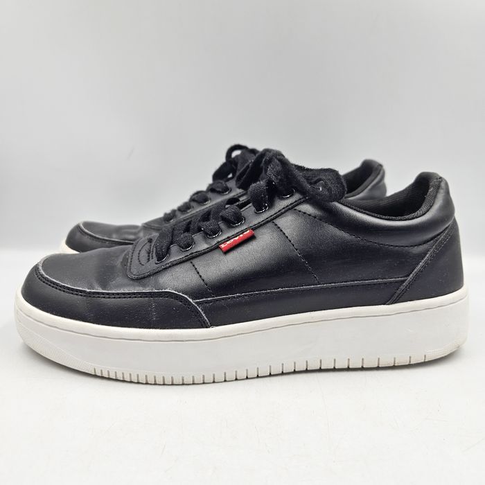 Buty Sportowe Sneakersy Męskie Levi's Czarne Rozmiar 40