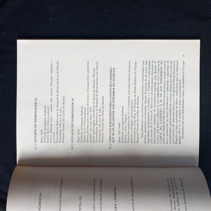 Livro Azulejos Hospital Termal Caldas da Rainha