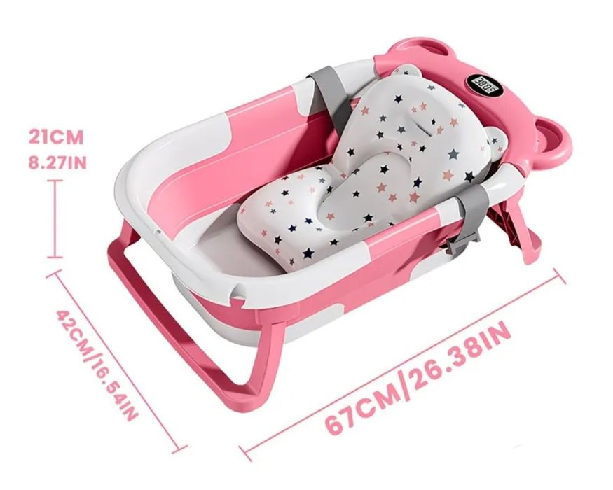 Banheira bebe  com termómetro