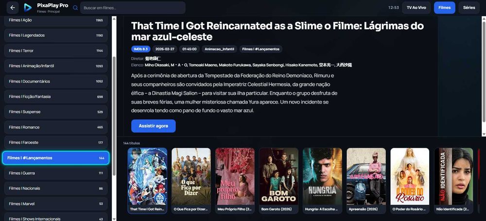 Aplicativo Leitor PixaPlay Pro para Smart TV / Firestick (Teste Grátis)