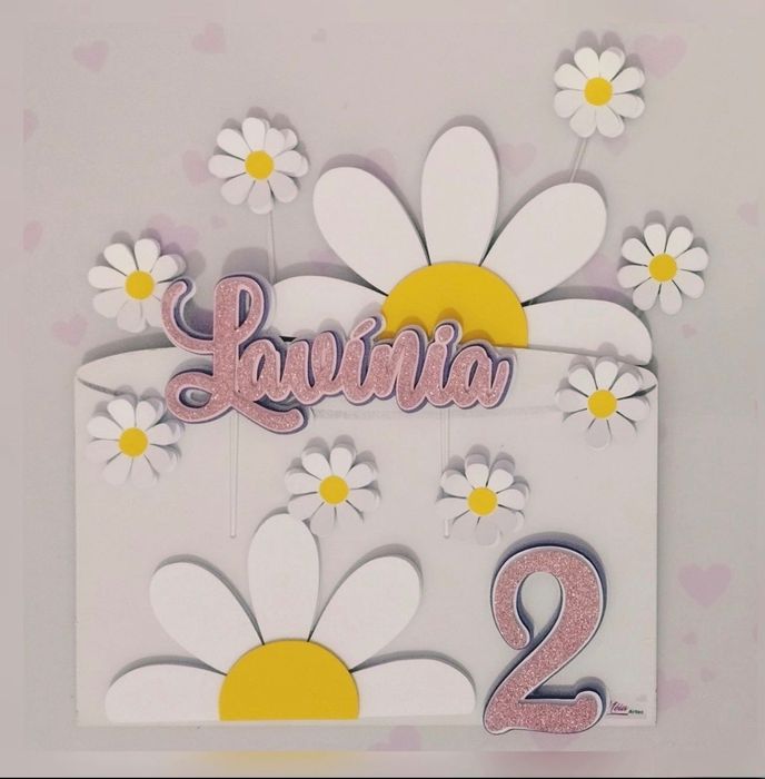 Topos de bolo de aniversário personalizados