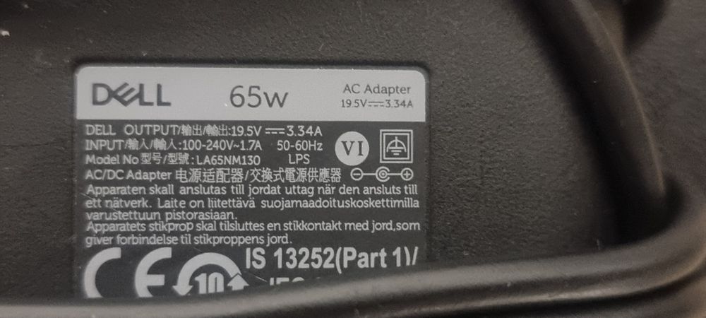 Transformador Dell para portátil  65w