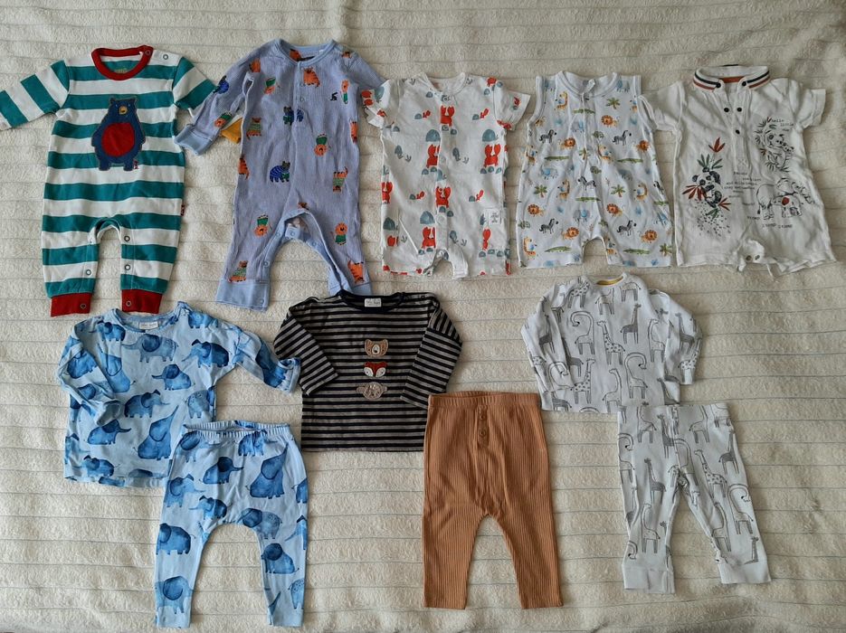 Пакет вещей 3-6мес человечки костюмы песочники Next George Maralan FsF