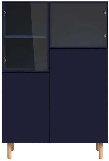 Witryna / komoda BRW (Black Red White) Moko 21332 Granatowa (135cm x 90cm x 42.5cm)