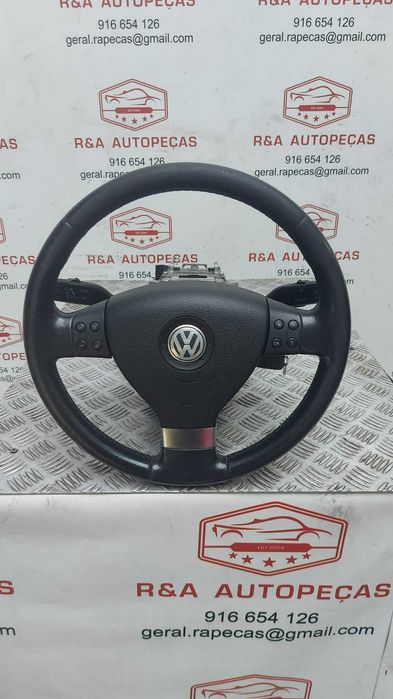 Original Multi-Function Steering Wheel for VW Golf V, 5, Touran III, and 3