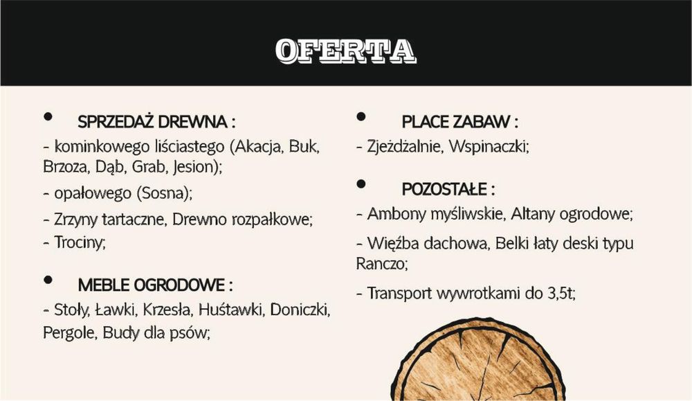 Drewno opałowe kominkowe  liściaste iglaste sosna Sezonowane