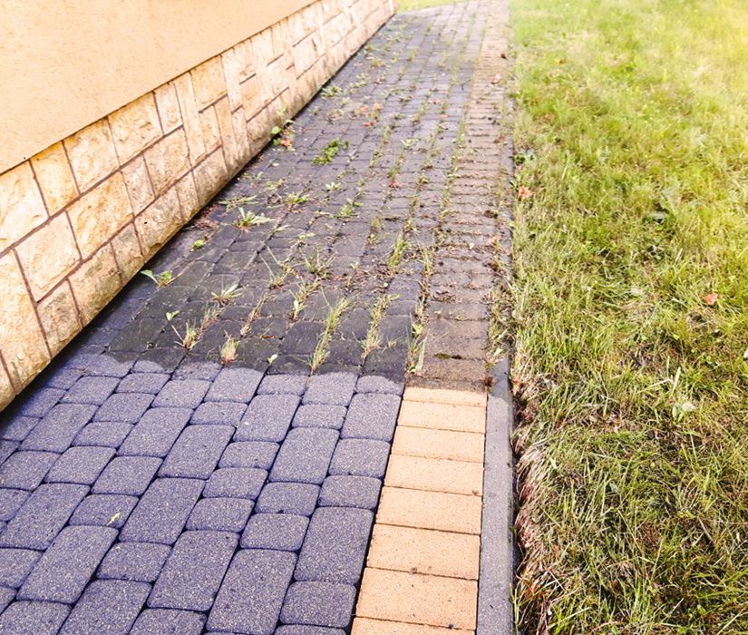 Mycie  czyszczenie elewacji tynku fasad ścian kostki brukowej cena