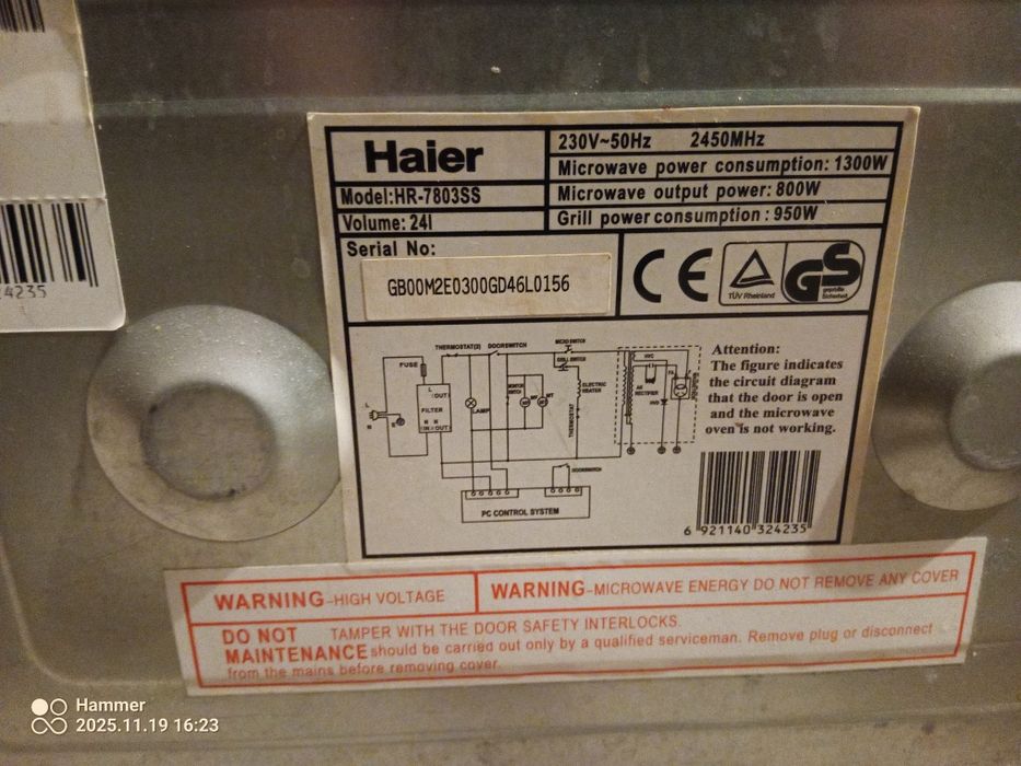 Mikrofalówka haier