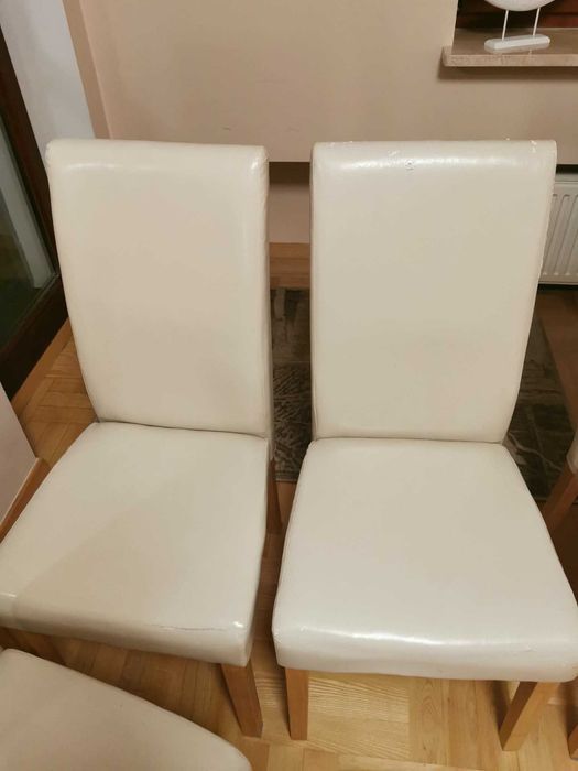 Komplet czterech krzeseł JYSK - Kolor ecru -  Warszawa