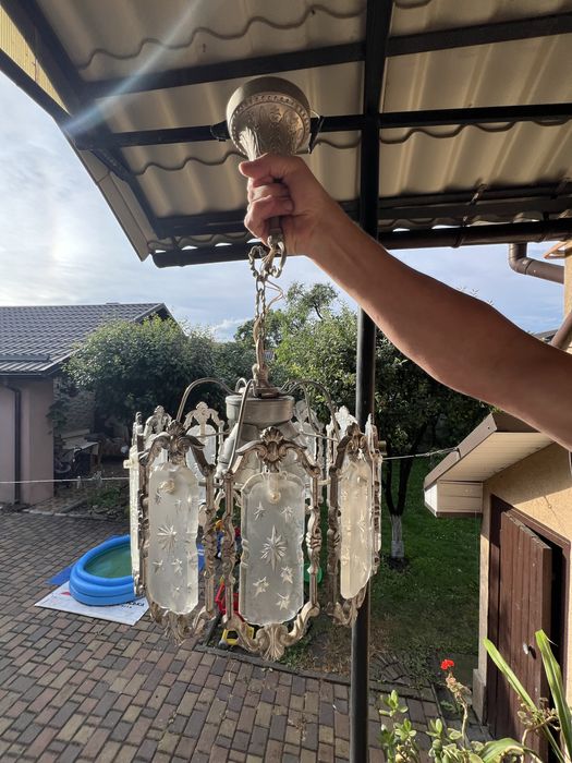 Люстра ретро з металу