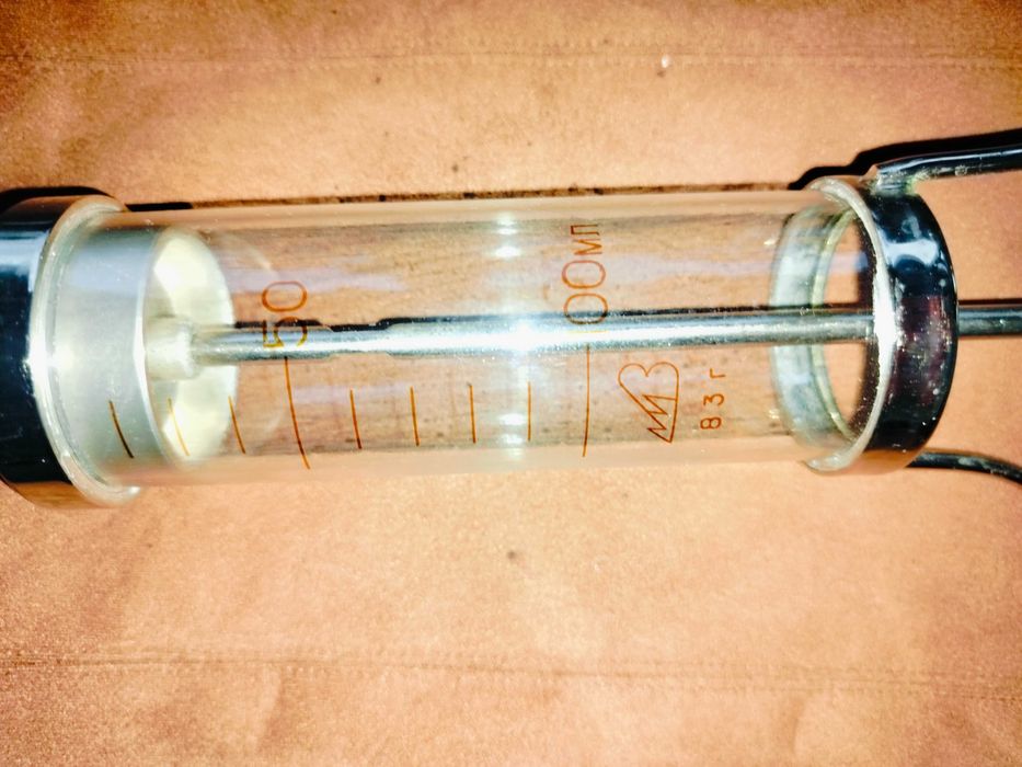 Стеклянный шприц Жане  100 мл