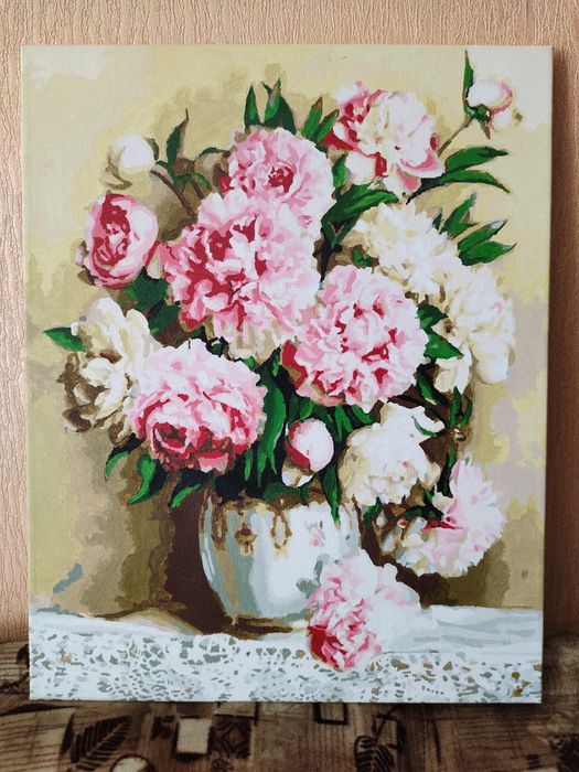 Картины для декора, нарисована по номерам