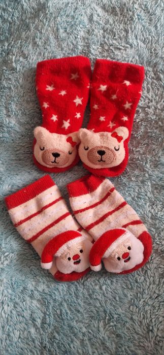 Skarpetki świąteczne, niemowlęce