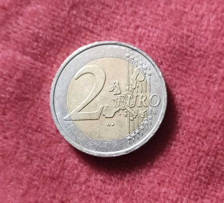 Rara Moeda de 2€ França (2001) com erro de cunhagem