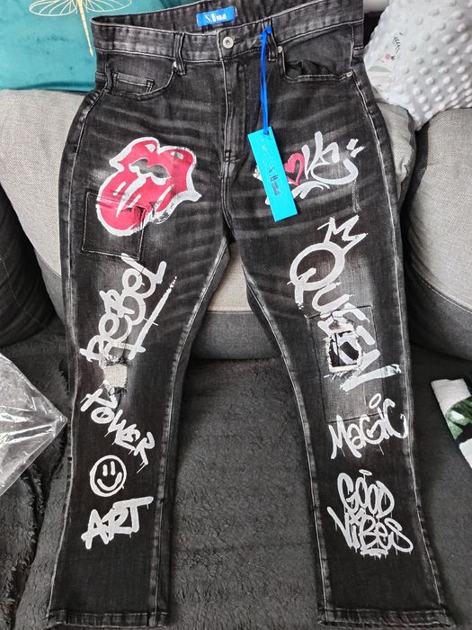 Spodnie Jeansowe Damskie