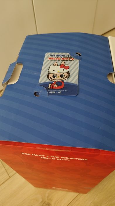 Pop Mart The Monsters Labubu x Hello Kitty Winylowa Pluszowa Lalka 38cm! Nowa Oryginalna