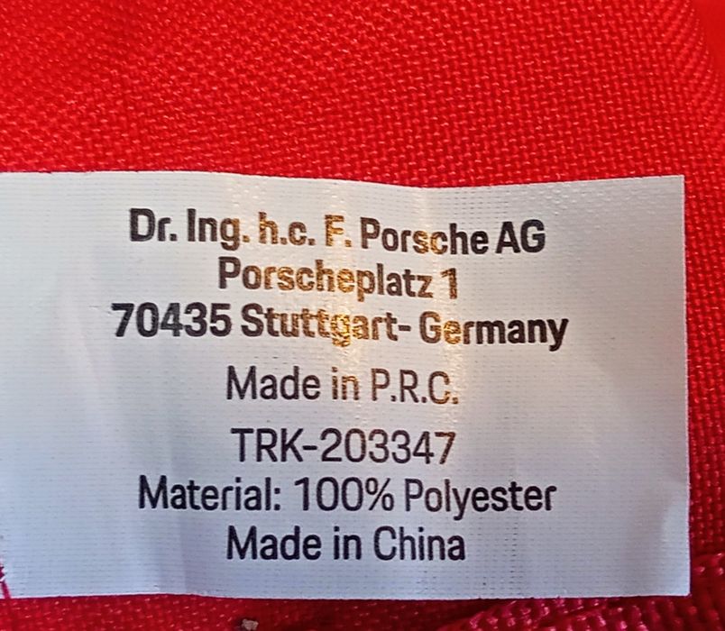 Worek plecak na buty ubrania PORSCHE