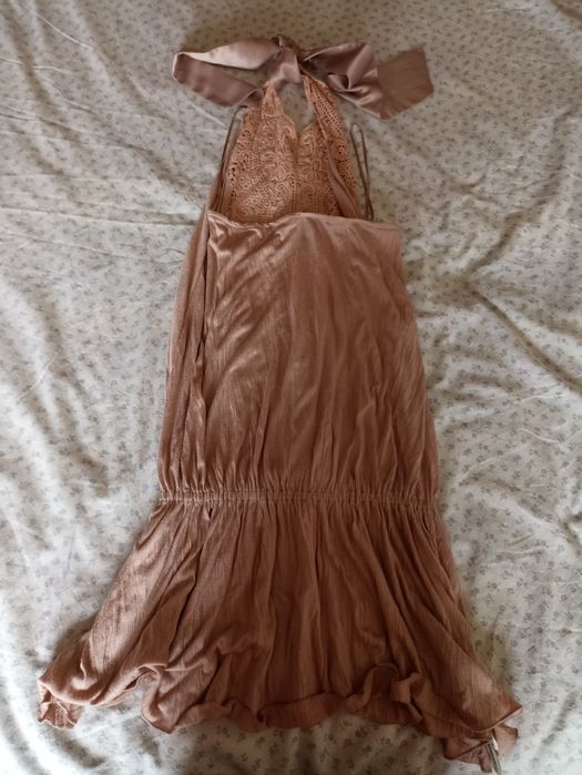 Túnica rosa nude da Mango