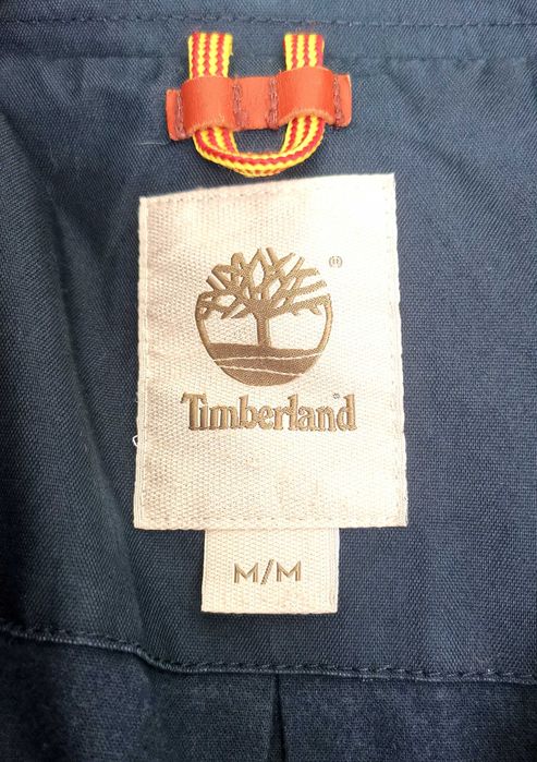 Casaco TIMBERLAND Dryvent azul escuro capuz e fecho correr M