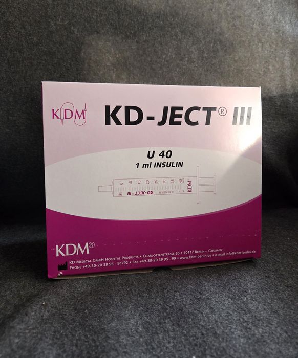 Strzykawki KD-JECT III U40 1ml INSULIN