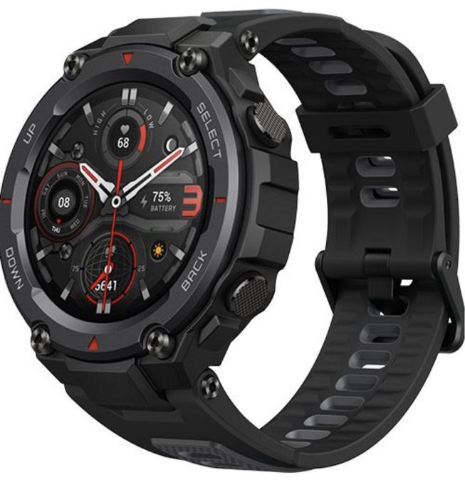 Smartwatch Amazfit T-REX Pro - Meteorite Black com vários extras