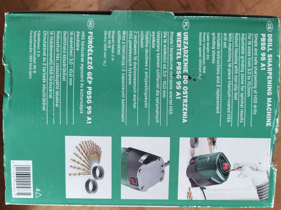 Nowe urządzenie do ostrzenia wierteł Parkside PBSG 95 A1