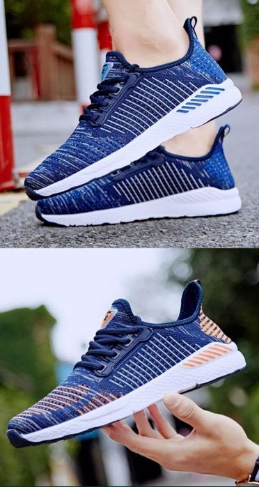 Кроссовки сетка, очень легкие.