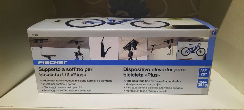 Dispositivo elevador de bicicletas "Plus"