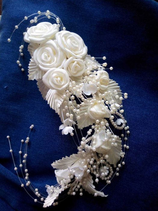 Свадебное украшение для волос. Весільний віночок на волосся.