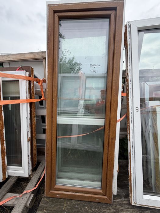 1x okno tarasowe 80x220 zloty dabiale rozwierne transport sklad okien braz sklad okien