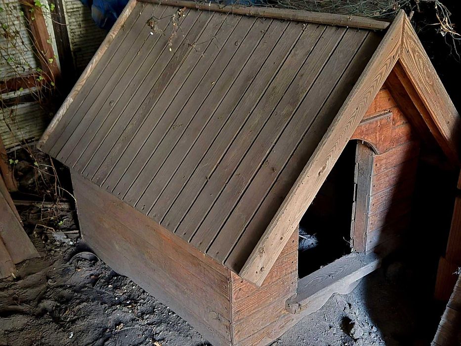 Drewaniana buda dla psa XL