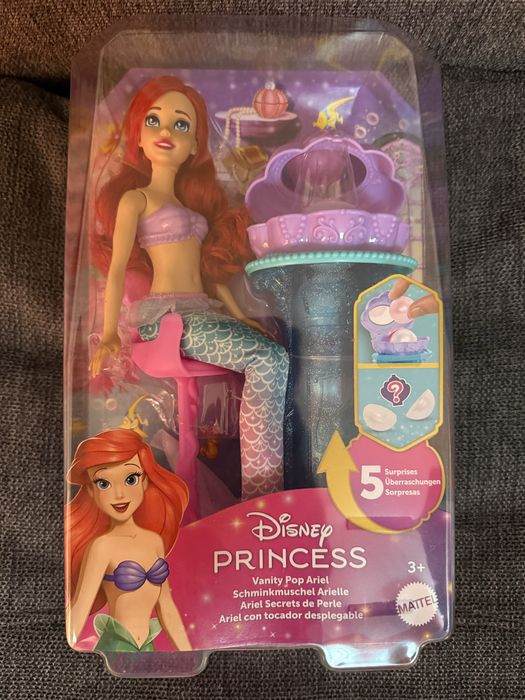 Lalka DISNEY PRINCESS Arielka Muszelkowa toaletka JBF86