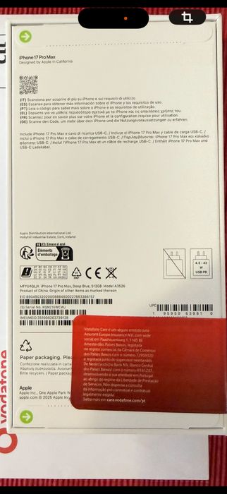 Iphone 17 pro Max Azul caixa selada!