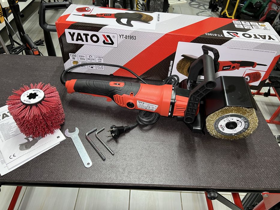 Щеточная шлифмашина Yato YT-81953 Стабилизация об. Плавный пуск: 5