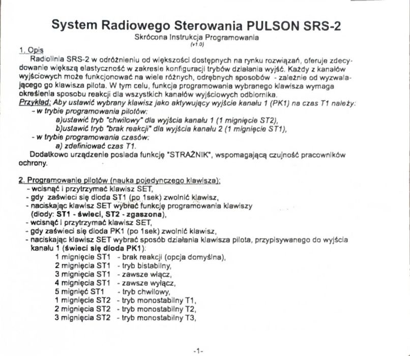 Radiolinia Pulson SRS